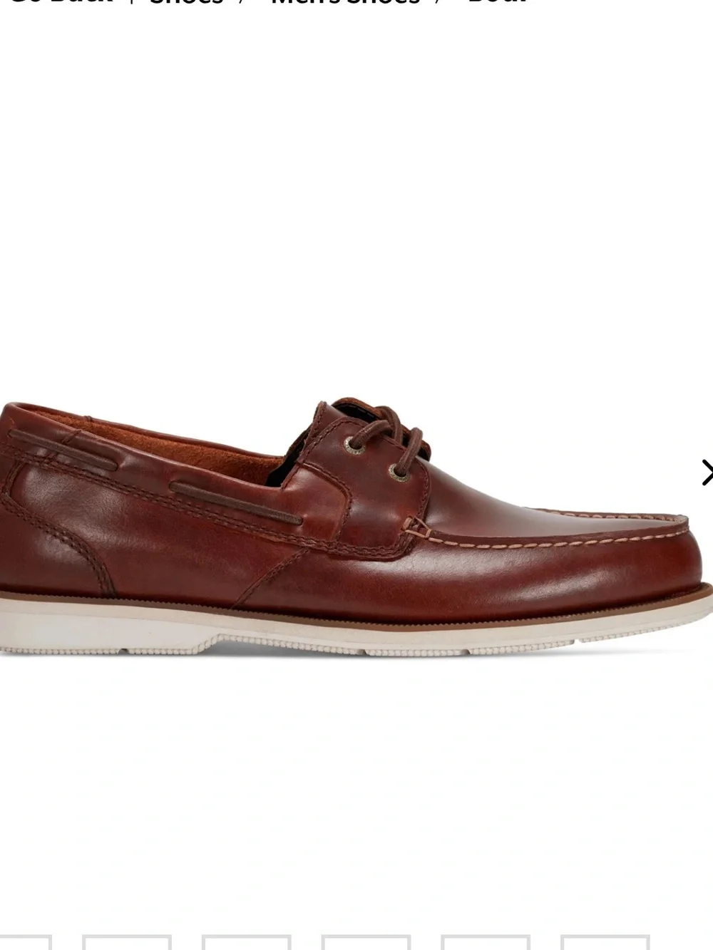 NWT Rockport Men's Brown Leather Boat Shoes Size 13W
